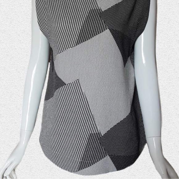 VERONIKA MAINE Patch Style Stripes Blouse - Picture 5 of 7